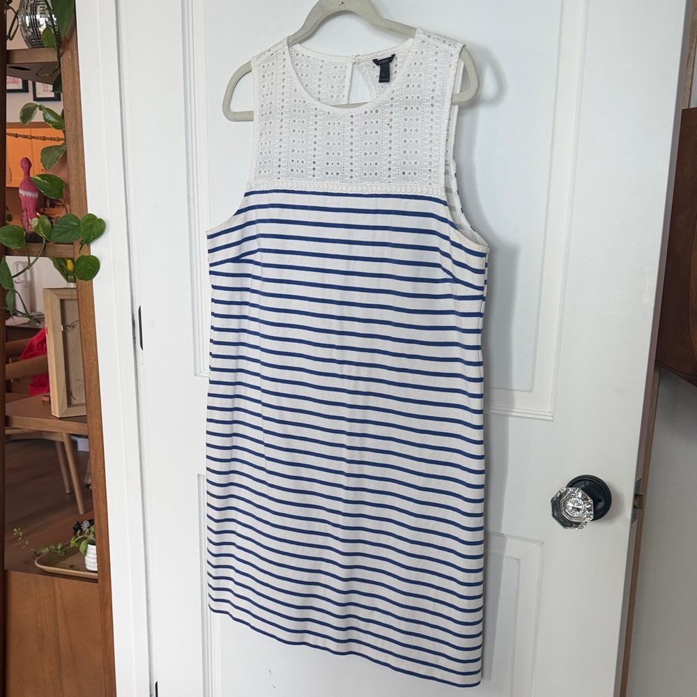 Striped Cotton Shift Dress from J. Crew